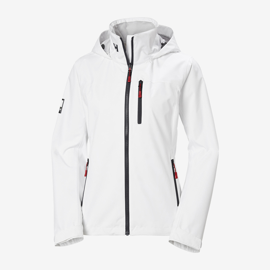 HELLY HANSEN ž jakna 34448 001 CREW HOODED SAILING JACKET 2.0 white