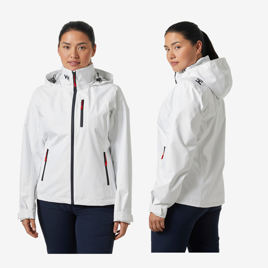 HELLY HANSEN ž jakna 34448 001 CREW HOODED SAILING JACKET 2.0 white