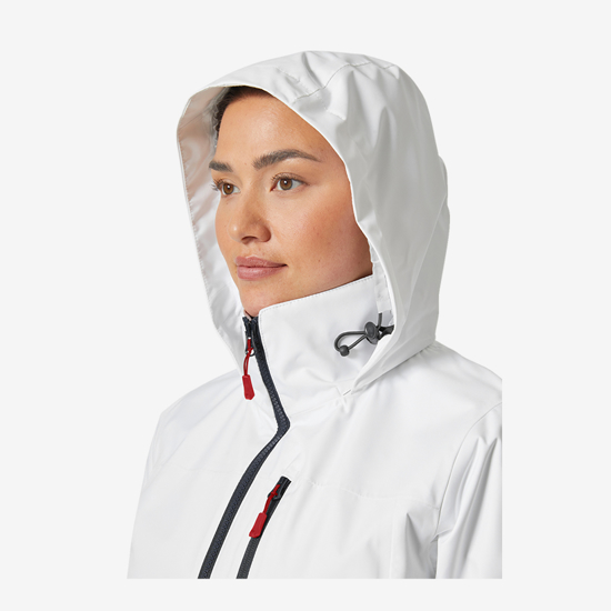 HELLY HANSEN ž jakna 34448 001 CREW HOODED SAILING JACKET 2.0 white