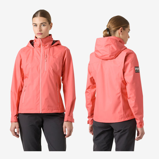 HELLY HANSEN ž jakna 34448 098 CREW HOODED SAILING JACKET 2.0 sunset pink