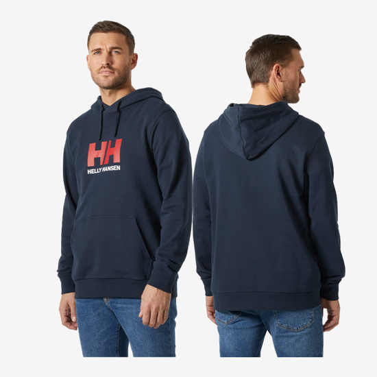 HELLY HANSEN m kapucar 54582 597 LOGO HOODIE dark navy