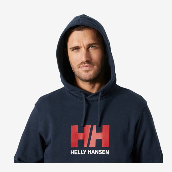 HELLY HANSEN m kapucar 54582 597 LOGO HOODIE dark navy
