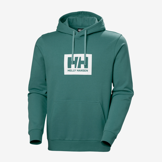 HELLY HANSEN m kapucar 54526 494 BOX HOODIE opal green