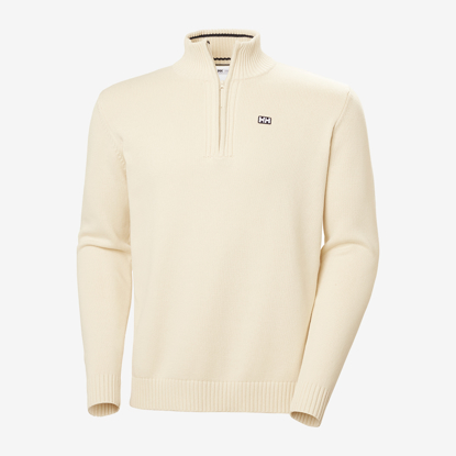 HELLY HANSEN m pulover 54529 034 SMOEGEN 1/2 ZIP SWEATER cream