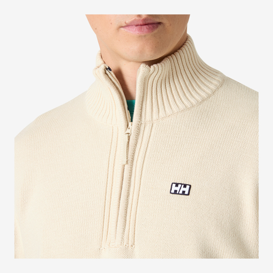 HELLY HANSEN m pulover 54529 034 SMOEGEN 1/2 ZIP SWEATER cream