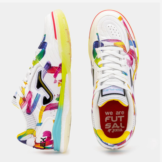 JOMA m nogometni copati TORS2676IN TOP FLEX REBOUND 26 GRAFFITI white