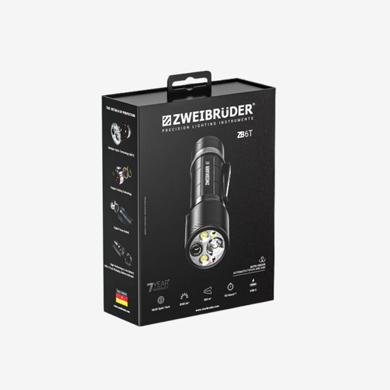 ZWEIBRÜDER svetilka ZB-8406 ZB6T TORCH 3000 LM black