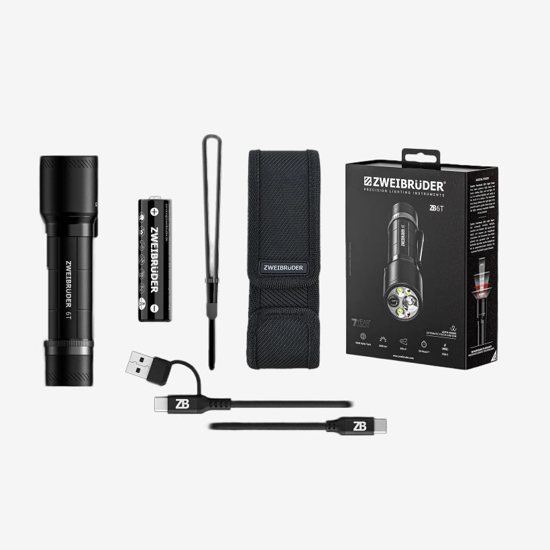 ZWEIBRÜDER svetilka ZB-8406 ZB6T TORCH 3000 LM black