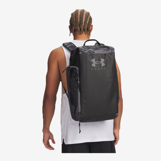 UNDER ARMOUR torba 1381920-003 UA CONTAIN DUO SMALL BACKPACK DUFFLE black castlerock