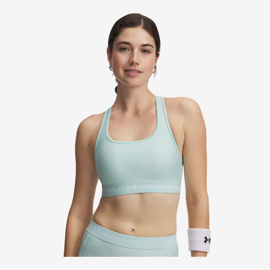 UNDER ARMOUR ž trening top 1361034-703 MID CROSSBACK SPORTS BRA refresh mint white