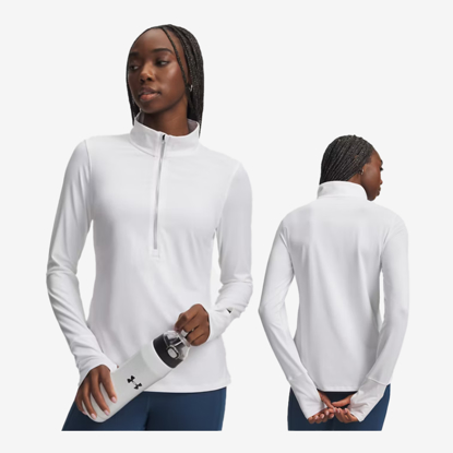 UNDER ARMOUR ž majica 1379349-100 UA QUALIFIER WOMEN'S 1/2 ZIP white