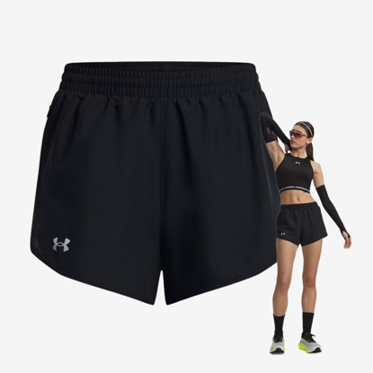 UNDER ARMOUR ž hlače 1382438-001 FLY-BY 8 CM SHORTS black