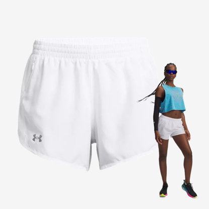 UNDER ARMOUR ž hlače 1382438-100 FLY-BY 8 SHORTS white