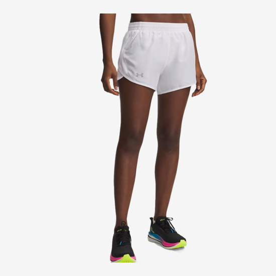 UNDER ARMOUR ž hlače 1382438-100 FLY-BY 8 SHORTS white