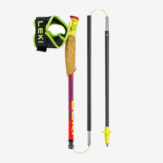 LEKI trail palice 65625841 ULTRATRAIL FX.ONE bright red violet neon yellow