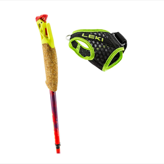 LEKI trail palice 65625841 ULTRATRAIL FX.ONE bright red violet neon yellow