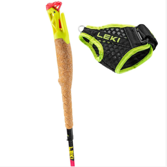 LEKI trail palice 65625842 ULTRATRAIL FX.ONE neonpink neonyellow naturalcarbon