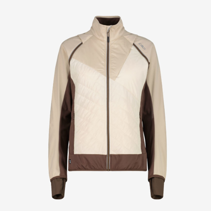CMP ž softshell/brezrokavnik 30A2276 P322 WOMEN JACKET WITH DETACHABLE SLEEVES cream