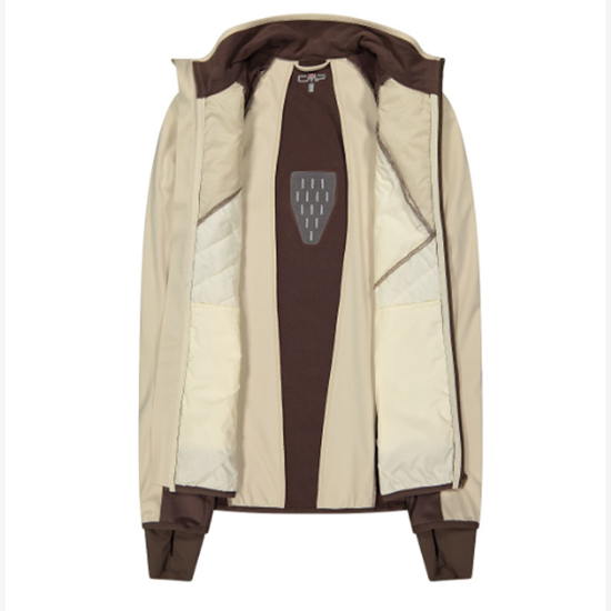 CMP ž softshell/brezrokavnik 30A2276 P322 WOMEN JACKET WITH DETACHABLE SLEEVES cream