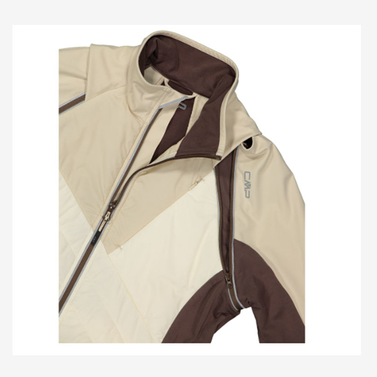 CMP ž softshell/brezrokavnik 30A2276 P322 WOMEN JACKET WITH DETACHABLE SLEEVES cream