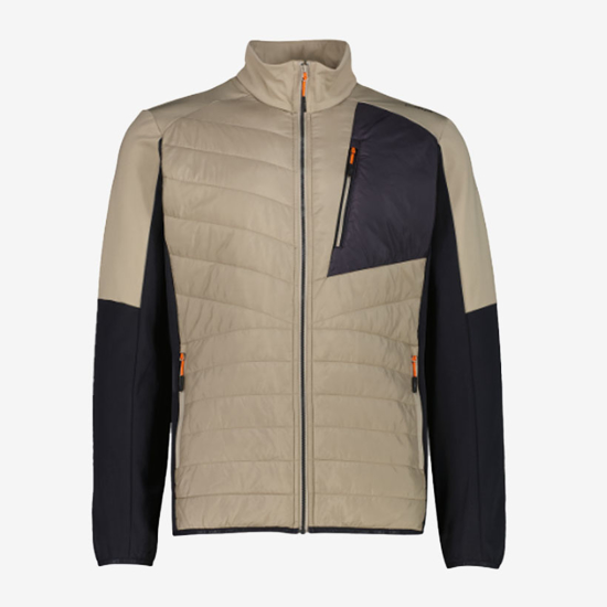 CMP m jakna 36E6347 P753 HYBRID JACKET IN STRETCH PERFORMANCE FLEECE sand