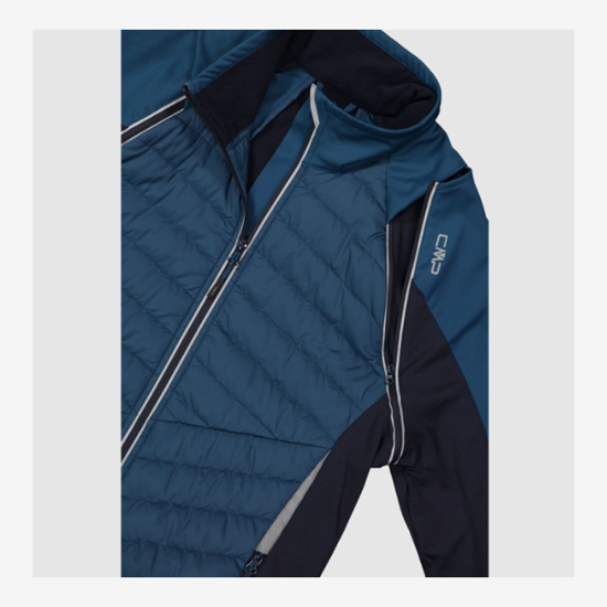 CMP m softshell/brezrokavnik 30A2647 N903 JACKET WITH DETACHABLE SLEEVES petroleum