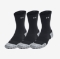 UNDER ARMOUR odr nogavice VELOCITI RUN CUSH 3P CREW black