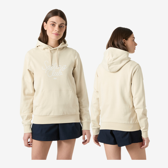 HELLY HANSEN ž kapucar 54522 034 CORE GRAPHIC HOODIE cream