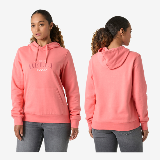 HELLY HANSEN ž kapucar 54522 066 CORE GRAPHIC HOODIE coral almond
