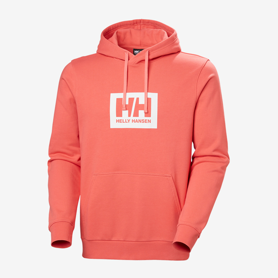 HELLY HANSEN m kapucar 54526 098 HH BOX HOODIE nantucket red
