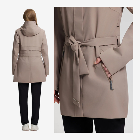 LUHTA ž plašč 9 39479378L 100 ANNONNIEMI dark beige