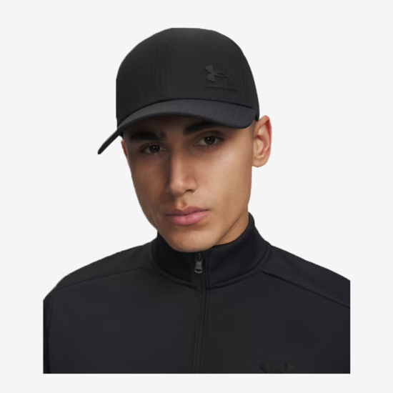 UNDER ARMOUR šilt kapa 1383440-002 UA ARMOURVENT LOW black castlerock