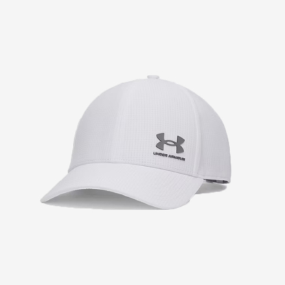 UNDER ARMOUR šilt kapa 1383440-101 UA ARMOURVENT LOW white steel