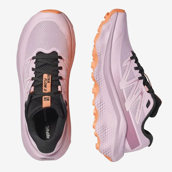SALOMON ž trail copati 492283 ULTRA FLOW 2 dawn pink/black/nectarine