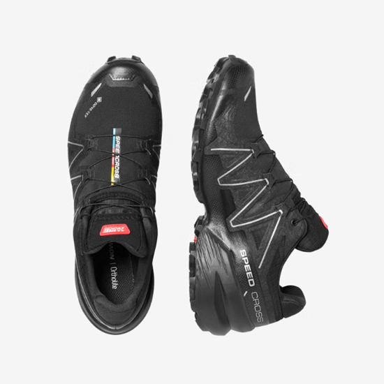 SALOMON m trail copati 491590 SPEEDCROSS 6 GTX 20 YEARS black/ftw silver