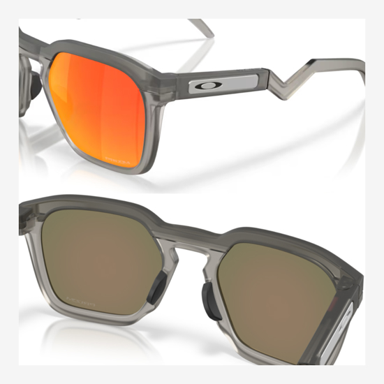 OAKLEY sončna očala 9533-02 HSTN SQ Matte Grey Smoke Prizm Ruby