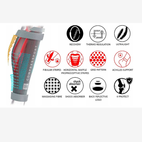 COMPRESSPORT steznik za meča SU00047B 910 3.0 black