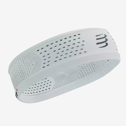 COMPRESSPORT trak za glavo XBNU391 375 THIN white