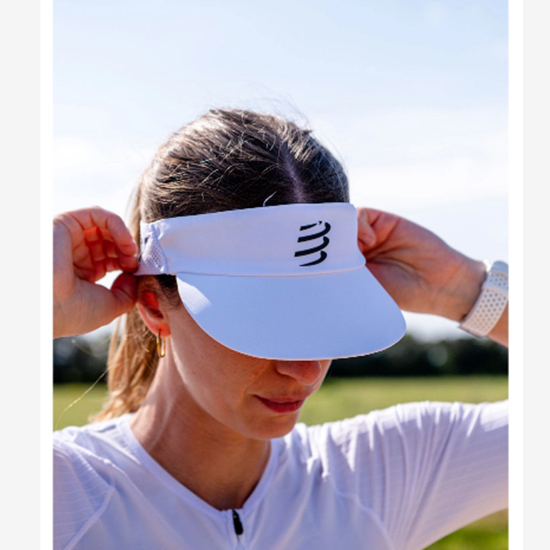 COMPRESSPORT šilt XHWU6990043TU PRO RACING VISOR white