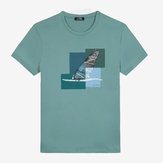 TBS m majica GREIGTEE 14018 mangrove