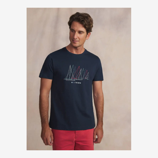 TBS m majica FREDITEE 14612 navy