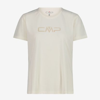 CMP ž majica 39T5676P A145 ROUND NECK T-SHIRT WITH CMP LOGO off white