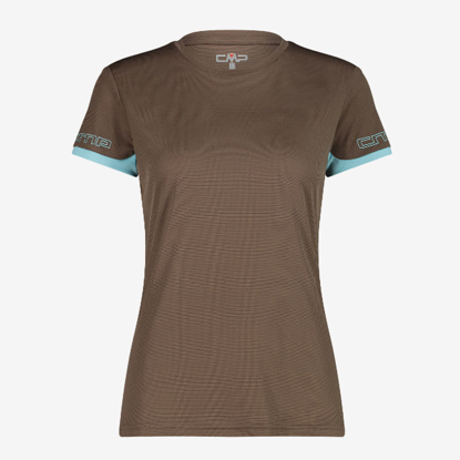 CMP ž majica 33N6316 Q957 UNLIMITECH T SHIRT WITH LOGO toffee