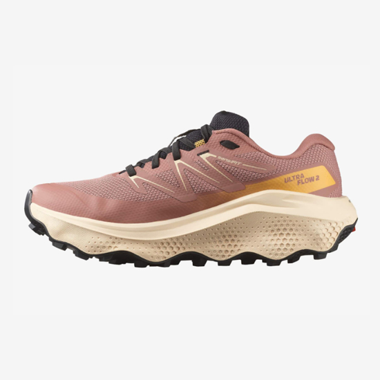 SALOMON ž trail copati 478845 ULTRA FLOW 2 GTX burlwood/tender peach/warm apricot