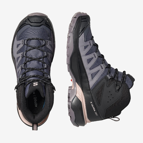 SALOMON ž pohodni čevlji 491015 X ULTRA 360 MID GTX nine iron/excalibur