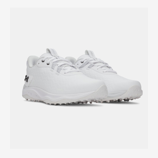 UNDER ARMOUR m golf čevlji 6006117-100 DRIVE PRO CLONE SPIKELESS white metallic silver