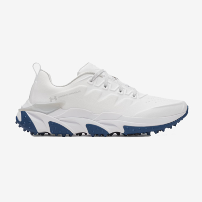 UNDER ARMOUR m golf čevlji 6007316-101 HALO TOUR SPIKELESS GOLF SHOES white metallic silver