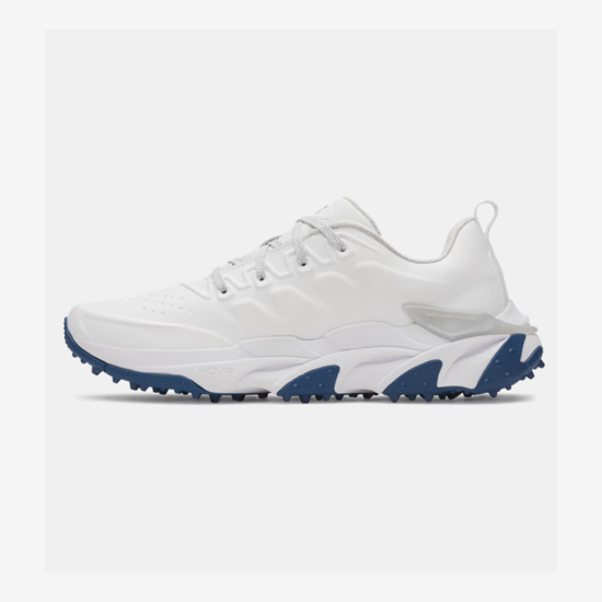 UNDER ARMOUR m golf čevlji 6007316-101 HALO TOUR SPIKELESS GOLF SHOES white metallic silver