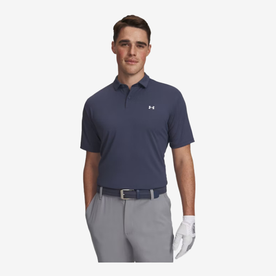 UNDER ARMOUR m golf majica 6012303-044 TEE TO GREEN PIQUE GOLF POLO downpour gray white