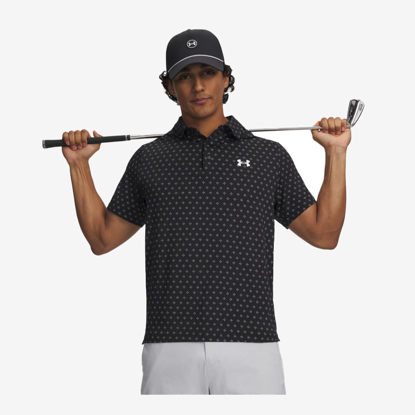 UNDER ARMOUR m golf majica 1378677-017 PLAYOFF 3.0 PRINTED POLO SHIRT black white